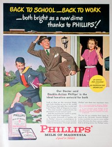 Annonce for Phillips milk of magnesia, 1946 af Unbekannt