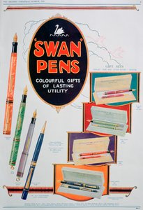 Annonce for Svanepenne, 1928 af Unbekannt
