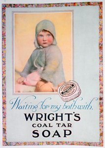 Annonce for Wrights kultjæresæbe, 1924 af Unbekannt