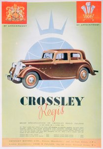 Annonce for Crossley Regis-bilen, 1935 af Unbekannt