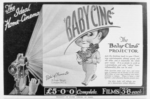Annonce for Pathe Babycine filmprojektor, 1926 af Unbekannt