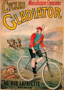 Annonce for Cycles Gladiator cykler, c1900 af Unbekannt