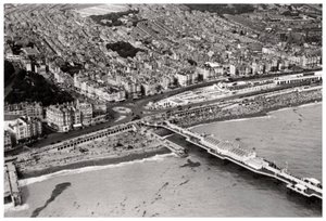 Luftfoto af Brighton, Sussex, fra en Zeppelin, 1931 1933 af Unbekannt