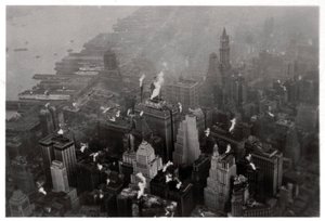 Luftfoto af Manhattan, New York City, USA, fra en Zeppelin, 1928 1933 af Unbekannt