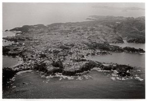 Luftfoto af Oginohama, Japan, fra en Zeppelin, 1929 1933 af Unbekannt