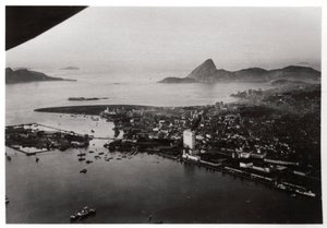 Luftfoto af Rio de Janeiro, Brasilien, fra en Zeppelin, 1930 1933 af Unbekannt