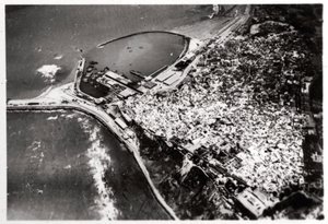 Luftfoto af Tanger, Marokko, fra en Zeppelin, 1930 1933 af Unbekannt