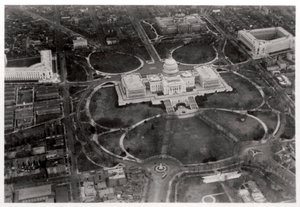 Luftfoto af Capitol, Washington DC, USA, fra en Zeppelin, 1928 1933 af Unbekannt