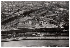 Luftfoto af Kreml, Moskva, USSR, fra en Zeppelin, 1930 1933 af Unbekannt