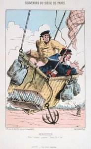 Aerostier, belejring af Paris, 1870-1871 af Unbekannt