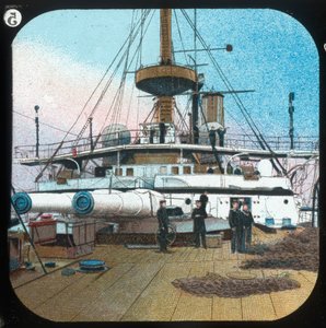 Efter Barbette -- H.M.S. Revenger, c1900. af Unbekannt