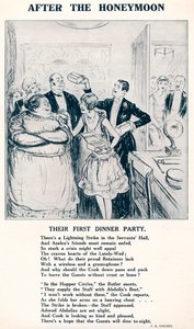 After the Honeymoon - Deres første middagsselskab, 1927 af Unbekannt