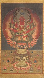 Aizen Myoo, 1300-tallet. af Unbekannt