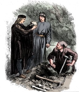 Ak, stakkels Yorick! Jeg kendte ham, Horatio, c1850 af Unbekannt