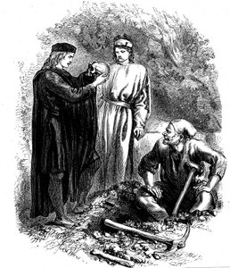 Ak, stakkels Yorick! Jeg kendte ham, Horatio, c1850 af Unbekannt