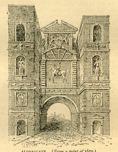 Aldersgate, 1670, c1872. af Unbekannt