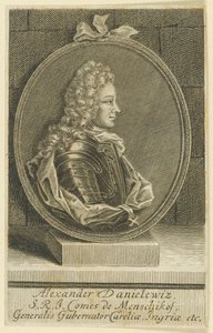 Alexander Danilovich Menshikov, Generalissimo, Prins af Det Hellige Romerske Rige, 1705. af Unbekannt