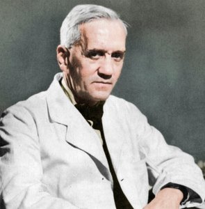 Alexander Fleming, skotsk bakteriolog, c1930