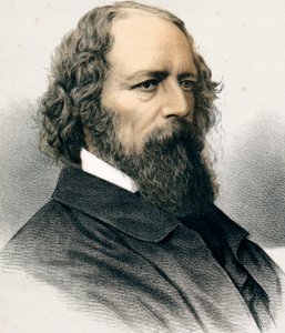 Alfred Tennyson, 1. Baron Tennyson, engelsk digter, c1880 af Unbekannt