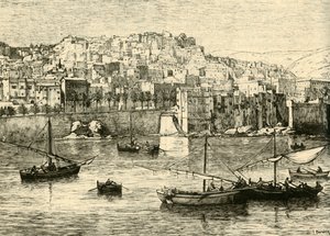 Algier, fra havet, 1890. af Unbekannt