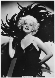 Alice Faye, amerikansk skuespillerinde og sangerinde, c1938 af Unbekannt