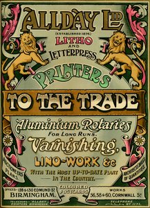 Allday Ltd - annonce, 1907 af Unbekannt