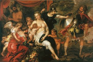 Allegori om fred, ca. 1650 af Unbekannt
