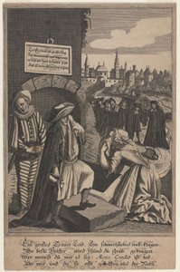 Allegory on the Death of Credit, begyndelsen af det 18. århundrede. af Unbekannt
