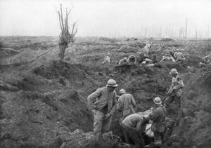 Allierede tropper, 31. juli 1917 ved Yser-kanalen, Belgien, 1926 af Unbekannt