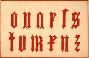 Alfabet, arkaiske bogstaver, små bogstaver af Unbekannt