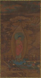 Amitabha byder en sjæl velkommen til paradis, Ming-dynastiet, 16.-17. århundrede. af Unbekannt