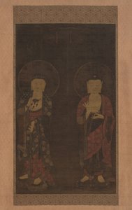 Amitabha og Kshitigarba, første halvdel af det 14. århundrede. af Unbekannt