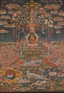 Amitabh, T Buddha fra T Western Pure Land Sukhbati, K. 1800. af Unbekannt