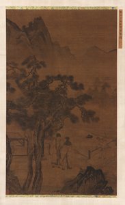 Et eftermiddagsbesøg nær Tall Pines, Ming-dynastiet, 1500-tallet. af Unbekannt
