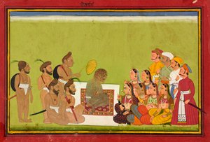 Et publikum med Rom Rishi, ca. 1700-1725. af Unbekannt
