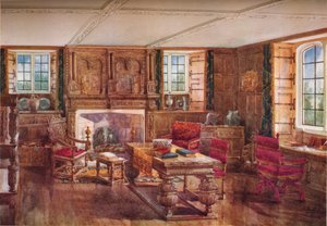 An Elizabethan Living Room, c1800-tallet, 1923 af Unbekannt