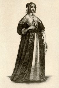 En engelsk dame i huskjole, 1640, 1937. af Unbekannt
