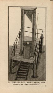 En almindelig guillotine. Ha, den gode støtte til frihed! 1791-1794. af Unbekannt