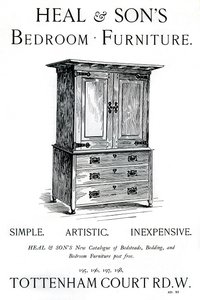 En annonce for Heal and Sons soveværelsesmøbler, 1898 af Unbekannt
