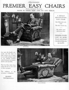 En annonce for Premier lænestole, 1926 af Unbekannt