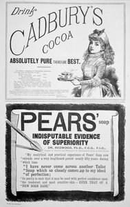 En reklameside i julen, 1890. af Unbekannt