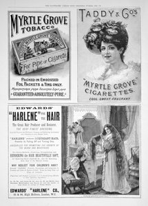 En reklameside i Illustrated London News, julenummer, 1896 af Unbekannt