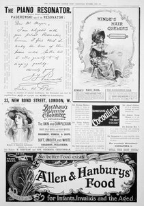 En reklameside i Illustrated London News, julenummer, 1896 af Unbekannt