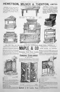 En annonceside i Ladys Pictorial magazine of Christmas 1891 af Unbekannt