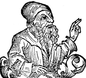 Anaxagoras c500-428 f.Kr., oldgræsk filosof, 1493 af Unbekannt