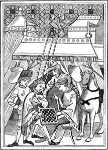 Gammelt skakspil, 1300-tallet, 1833 af Unbekannt