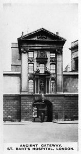 Ancient Gateway, St Barts Hospital, London, c1920