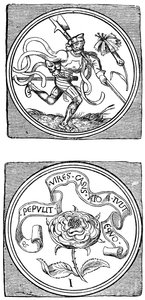 Ancient Playing Cards: Knave and Ace, 1833 af Unbekannt