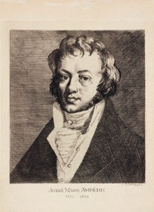 Andre-Marie Ampere, fransk fysiker og matematiker, c 1820 af Unbekannt