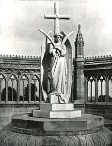 Angel of the Memorial Well, Cawnpore, Indien, 1895. af Unbekannt